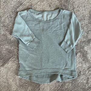 Abercrombie & Fitch Grey 3/4 Sleeve Sweatshirt